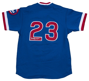 Ryne Sandberg Signed 1982 Chicago Cubs Throwback Jersey (JSA)